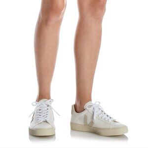 Veja Women's Campo White / Natural Leather Sneakers Size US 5 / EU 36